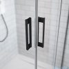 Radaway Idea Black 8 Dwj drzwi wnękowe 150cm lewe czarny mat/szkło przejrzyste 10330770-54-01L/10350703-01-01